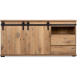 Buffet 2 schuifdeuren 2 laden L180 cm - MANZANO