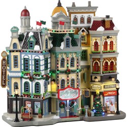 The Holly Jolly Hotel 15x35x31 cm Kersthuisje