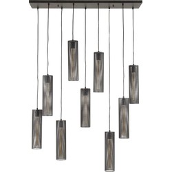 AnLi Style Hanglamp 5+4 tube mesh