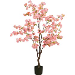 Mica Decorations Kunstbloem Blossom - 40x40x138 cm - Polyester - Roze