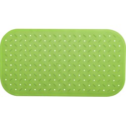 MSV Douche/bad anti-slip mat badkamer - rubber - limegroen - 36 x 76 cm - Badmatjes