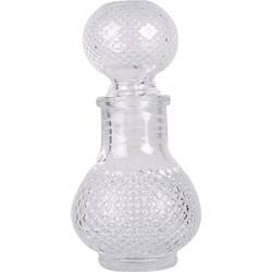 Clayre & Eef Decoratie Fles 50 ml Transparant Glas