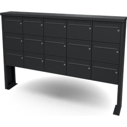 Multibox brievenbus 5 breed 3 hoog zwart