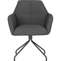 Eetkamerstoel Pete Grijs Spider Swivel - Giga Meubel