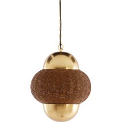 Light & Living - Hanglamp CETARA - Ø33x38cm - Bruin