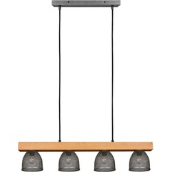 Vintage Hanglamp  Cestino - Metaal - Grijs