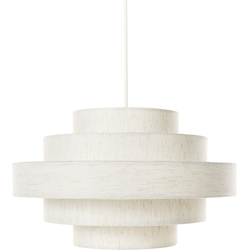 Beliani EREBATO - Hanglamp-Wit-Linnen