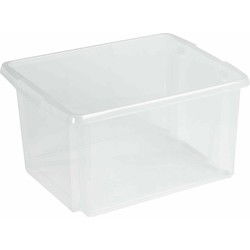Sunware Opslagbox kunststof - 32L - transparant - 45 x 36 x 24 cm - Opbergbox
