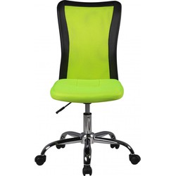 Pippa Design bureaustoel voor kinderen / jeugd - groen zwart