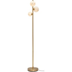 Vloerlamp Carrara - Goud/Wit - 30x30x160cm - 3L