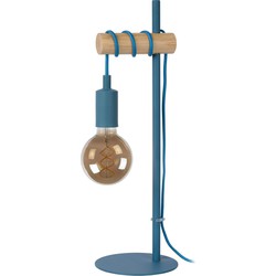 Industrieel, eenvoudig blauwe leuke vorm tafellamp (kinderkamer) 15 cm E27