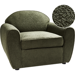 Beliani ELLEDE - Fauteuil-Groen-Bouclé