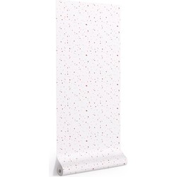 Kave Home - Nerta behang wit met Terracotta en roze terrazzo 10 x 0,53 m FSC MIX Credit