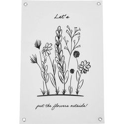 Garden Poster - PVC - Flowers outside - 40x60 cm