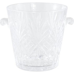 PTMD Glas Glass - 23x17x17 cm - Glas - Transparant