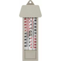 Thermometer min/max voor in kas - kunststof - 25 cm - Buitenthermometers