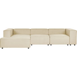 Beliani APRICA - Modulaire Sofa-Beige-Linnen