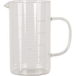 Clayre & Eef Decoratie Schenkkan  500 ml Glas Rond Waterkan