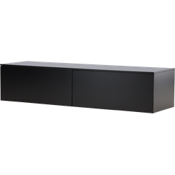 Leona houten dressoir zwart - 160 x 35 cm