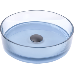 Beliani TOLOSA - Wastafel-Transparant-Solid surface (geen glas)