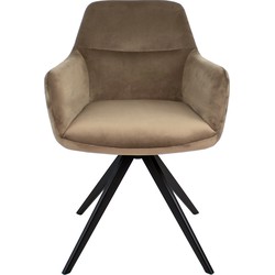 Kick draaistoel Tom - Taupe