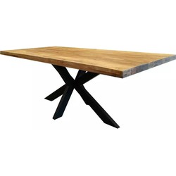 Mango Eettafel - Rechthoek - 160x90cm - Metalen Poot