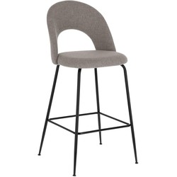 Kave Home - Kruk Mahalia lichtgrijs hoogte 63 cm