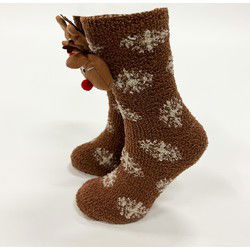 Textino FUNNY REINDEER - House socks - Affogato - Textino