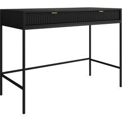 Meubella - Kaptafel Navil - Zwart - 104 cm