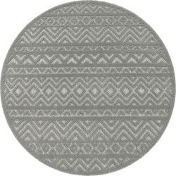 Binnen & Buitenkleed - Vloerkleed Livotta Geo - Grijs - 160x220 cm