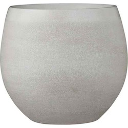 Mica Decorations douro ronde bloempot gebroken wit maat in cm: 20 x 23