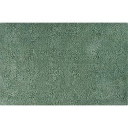 MSV Badkamerkleedje/badmat voor de vloer - groen - 45 x 70 cm - Badmatjes