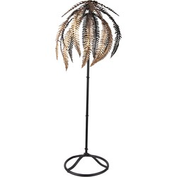 Clayre & Eef Decoratie Palm 73 cm Goudkleurig Zwart Ijzer