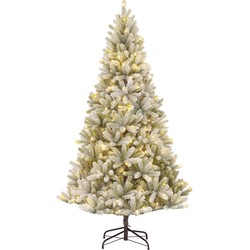 Black Box Trees Nagoya Kunstkerstboom met Warm Witte LED Verlichting - H120 x Ø79 cm - Groen Frosted