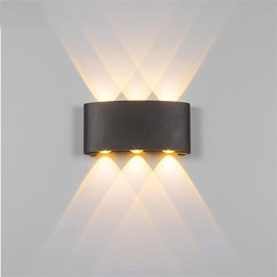 Groenovatie LED Wandlamp 6W Triple Warm Wit, Zwart