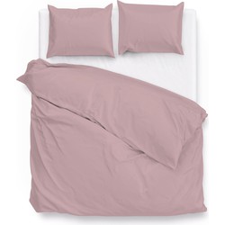 Zo!Home Dekbedovertrek Satinado Shady Pink 240 x 200 220 cm + 2 slopen 60 x 70 cm