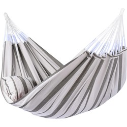 Tropilex® Hangmat Familie Stripes Silver Grijs