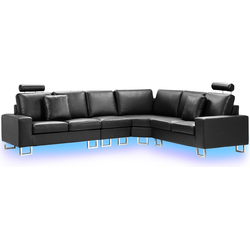 Beliani STOCKHOLM - Modulaire Sofa-Zwart-Leer