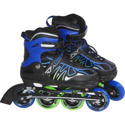 Laubr Streetrunner skeelers Maat 35-38 abec 7 - zwart/blauw/groen