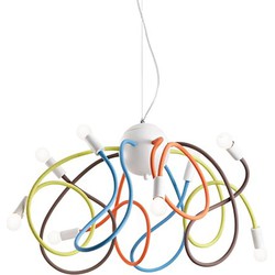 Ideal Lux - Multiflex - Hanglamp - Metaal - E14 - Multicolor