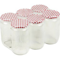 Weckpotten/inmaak potten - 18x - glas - 720 ml - schroefdeksel - Weckpotten