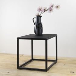 Spinder Design Bijzettafel DANIËL 40 x 40 Black