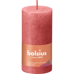 3 stuks - Blockkerze Blossom Pink 100/50 rustikal - Bolsius