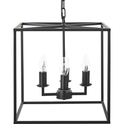 Beliani WANCHET - Hanglamp-Zwart-IJzer