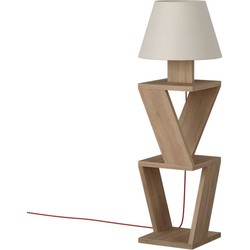 Lamp met opbergruimte 3 planken H85 cm - Kozena