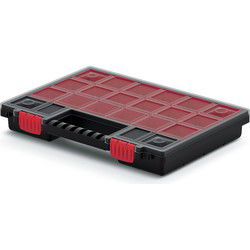 Kistenberg Sorteer box koffer - 20 vaks - kunststof - 34 x 25 x 5 cm - Opbergbox
