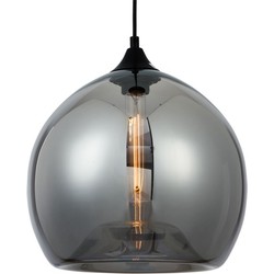 Groenovatie Smoke Glazen Design Hanglamp, ⌀30x27cm, Zwart