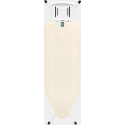 Strijkplank C, 124x45 cm, solide strijkerhouder - Ecru