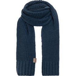Knit Factory Robin Gebreide Sjaal Dames & Heren - Jeans - 200x40 cm