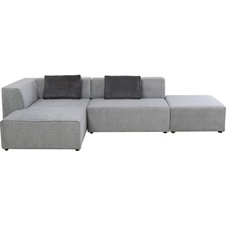 Kare Hoekbank Infinity Ottoman Links Grijs